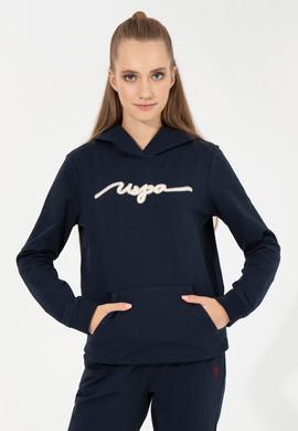 Kadın Lacivert Kapüşonlu Sweatshirt - 50261255004