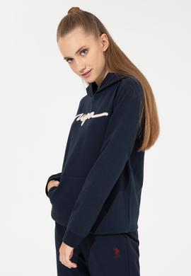 Kadın Lacivert Kapüşonlu Sweatshirt - 50261255004