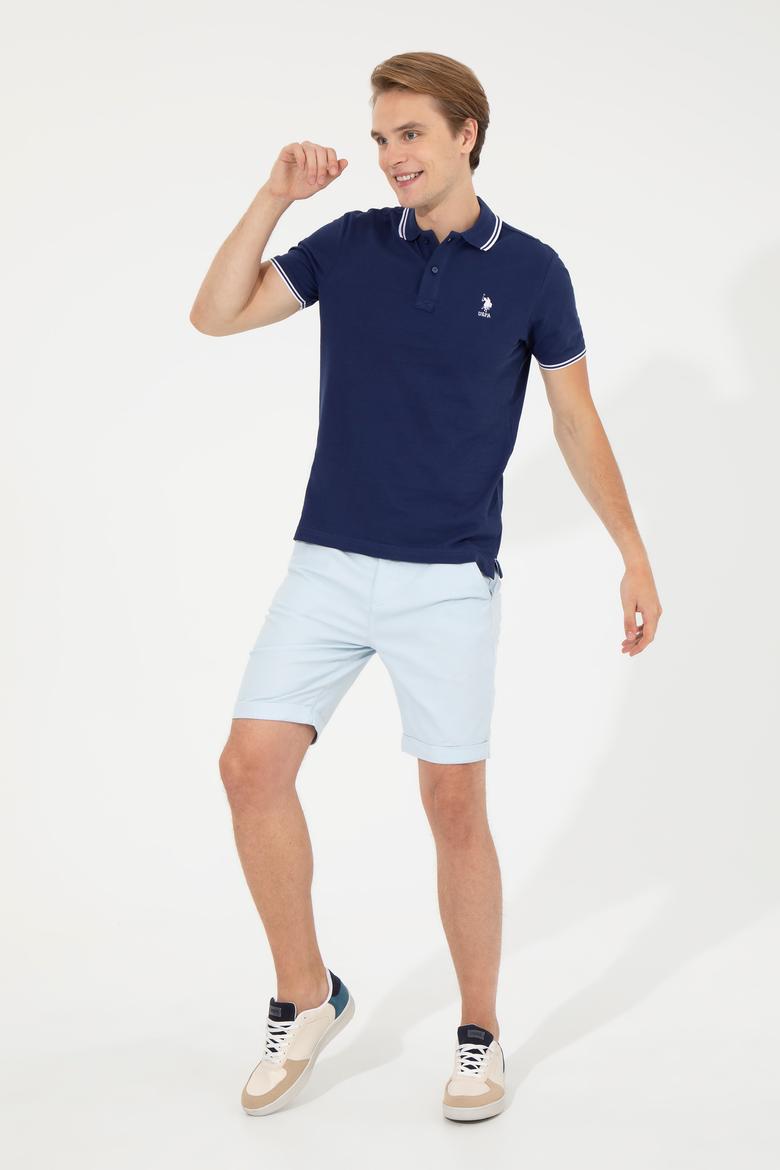 Erkek Lacivert Basic Tişört - 50249146016