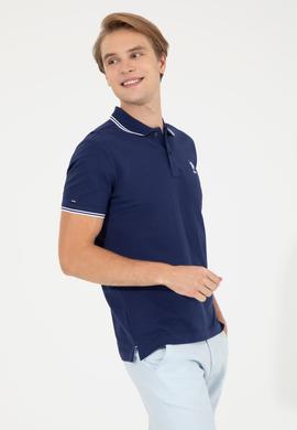 Erkek Lacivert Basic Tişört - 50249146016