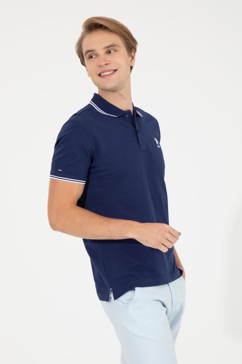 Erkek Lacivert Basic Tişört - 50249146016