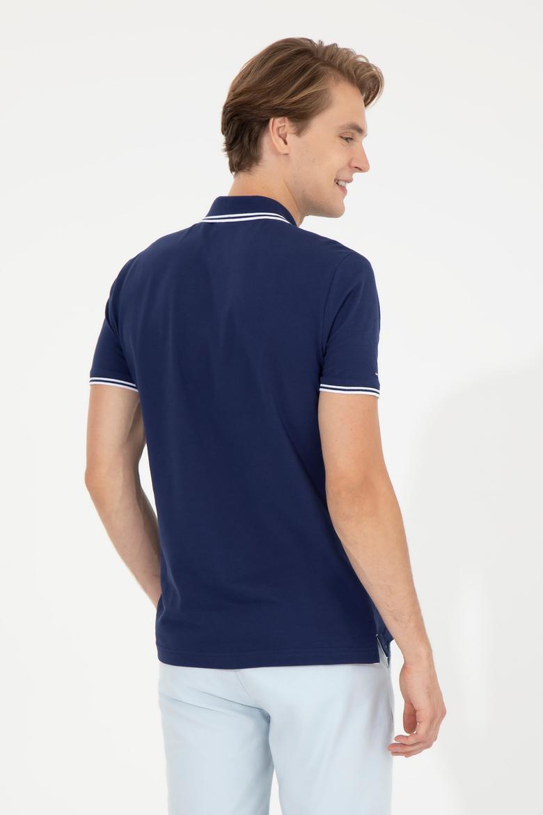 Erkek Lacivert Basic Tişört - 50249146016