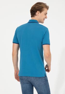 Erkek Petrol Basic Polo Yaka Tişört - 50249146046