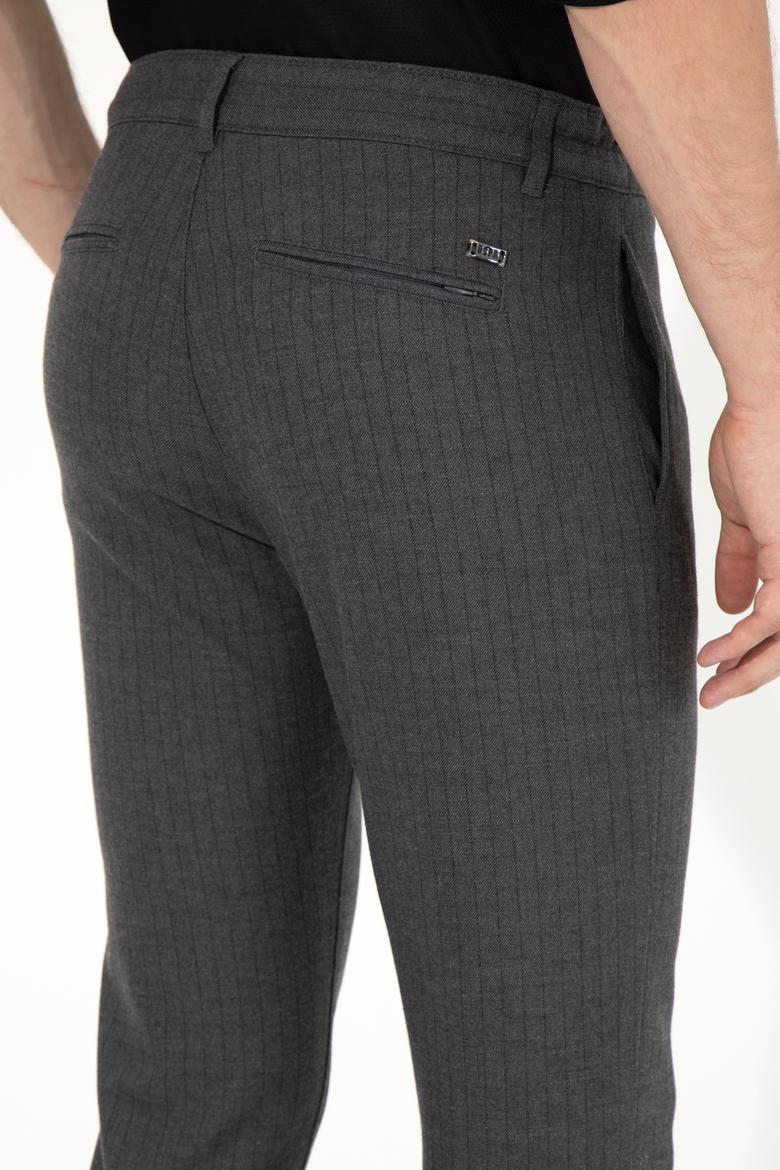 Erkek Gri Kanvas Pantolon - 50256594008