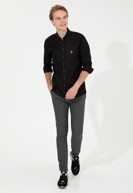 Erkek Gri Kanvas Pantolon - 50256594008