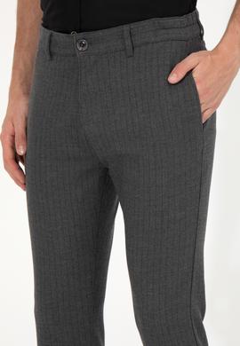 Erkek Gri Kanvas Pantolon - 50256594008