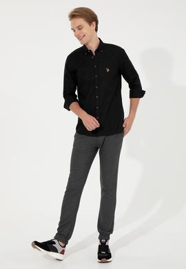 Erkek Gri Kanvas Pantolon - 50256594008