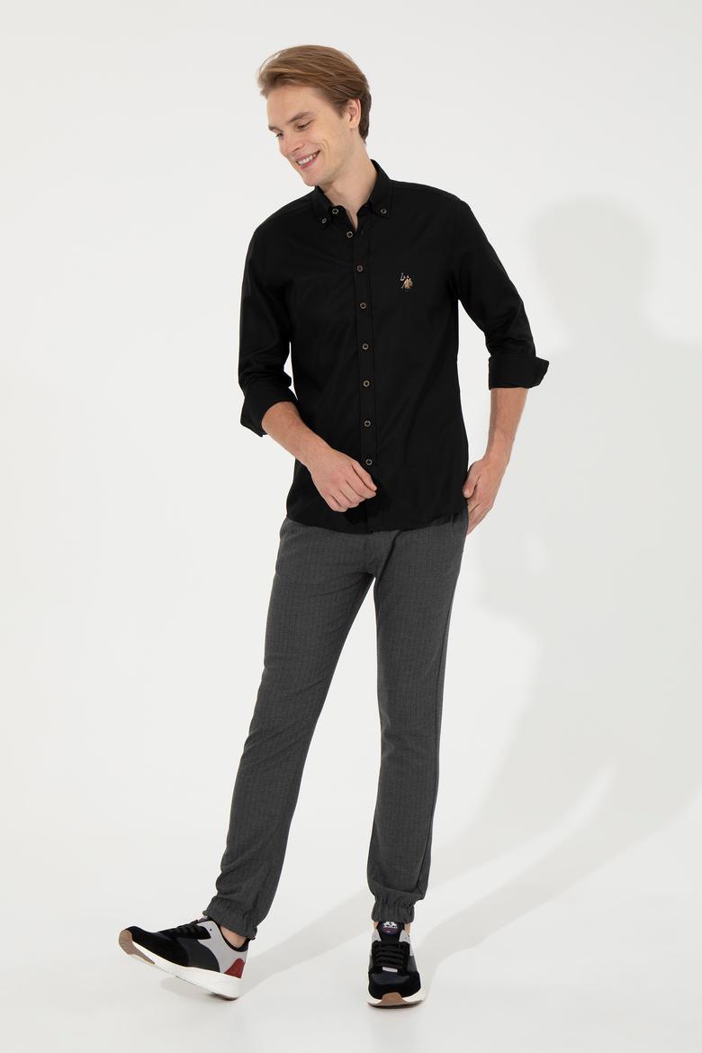 Erkek Gri Kanvas Pantolon - 50256594008