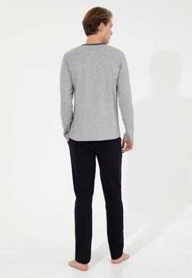 Erkek Gri Melanj Pijama Takımı - 50264732001