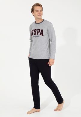 Erkek Gri Melanj Pijama Takımı - 50264732001