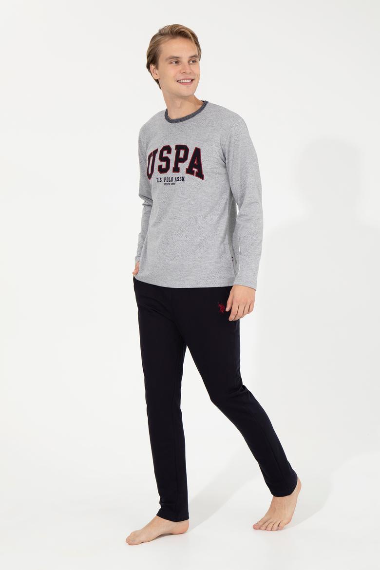 Erkek Gri Melanj Pijama Takımı - 50264732001