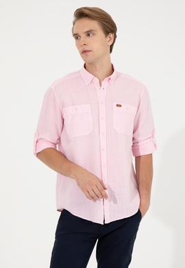 Erkek Pudra Uzun Kollu Gömlek - 50247465016