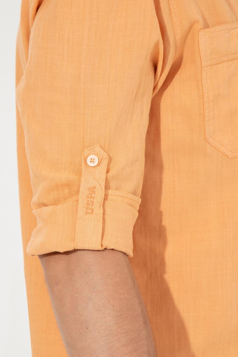 Erkek Turuncu Uzun Kollu Gömlek - 50247465007