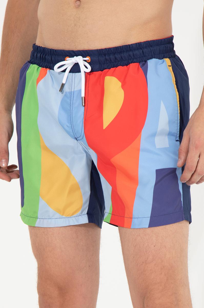 Erkek Kırmızı Deniz Şortu