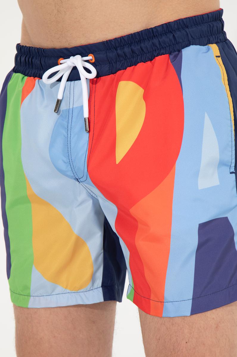 Erkek Kırmızı Deniz Şortu