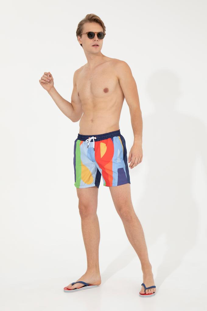 Erkek Kırmızı Deniz Şortu