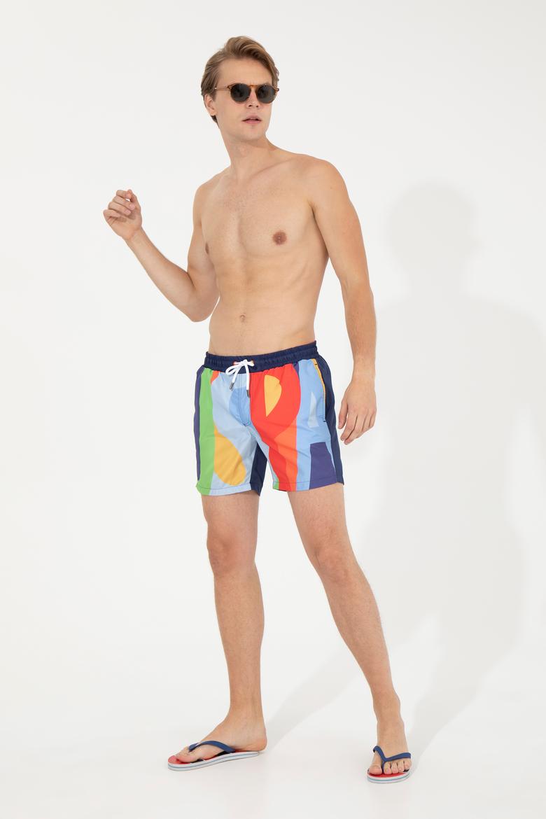 Erkek Kırmızı Deniz Şortu