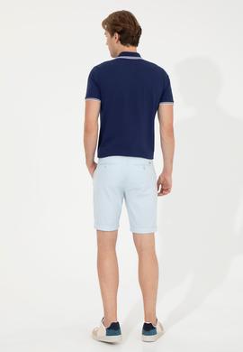 Erkek Açık Mavi Dokuma Şort - 50246121034