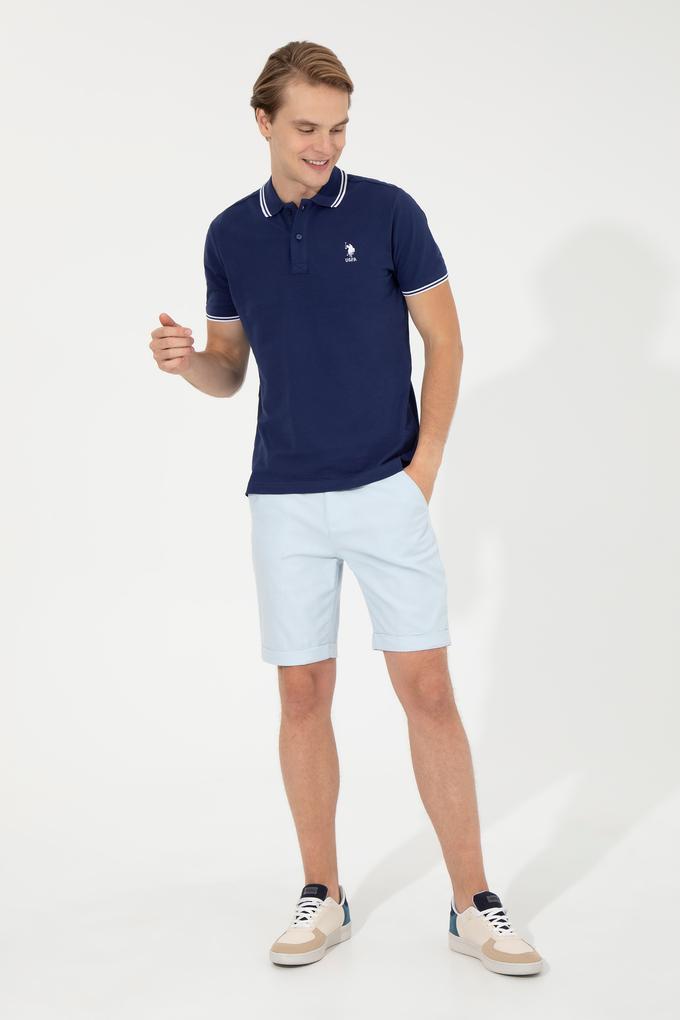 Erkek Açık Mavi Dokuma Şort