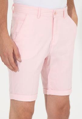 Erkek Pembe Dokuma Şort - 50246121047