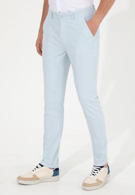 Erkek Açık Mavi Kanvas Pantolon - 50246078040