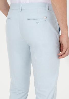 Erkek Açık Mavi Kanvas Pantolon - 50246078040
