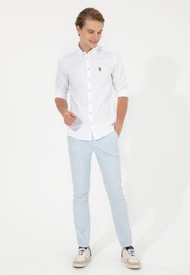 Erkek Açık Mavi Kanvas Pantolon - 50246078040