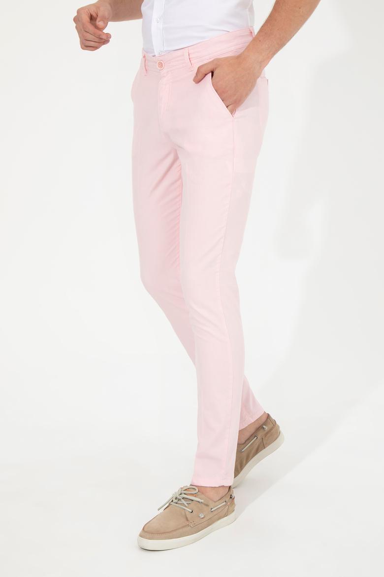 Erkek Pembe Kanvas Pantolon - 50246078051