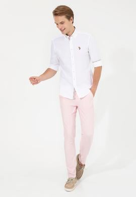 Erkek Pembe Kanvas Pantolon - 50246078051