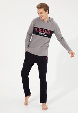 Erkek Gri Melanj Pijama Takımı - 50264652003