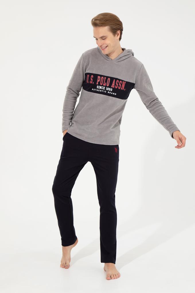 Erkek Gri Melanj Pijama Takımı