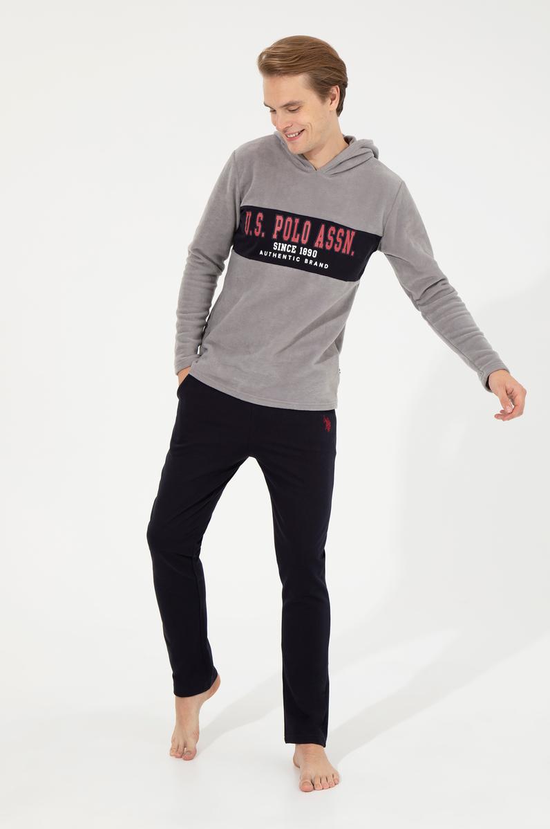 Erkek Gri Melanj Pijama Takımı