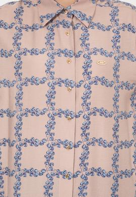 Kadın Taş Uzun Kollu Gömlek - 50253845004