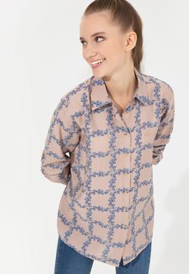 Kadın Taş Uzun Kollu Gömlek - 50253845004