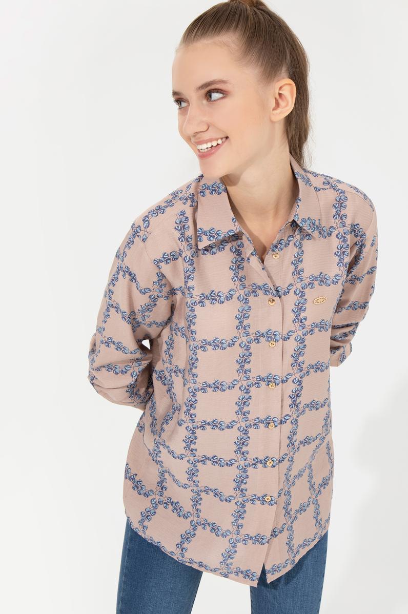 Kadın Taş Uzun Kollu Gömlek