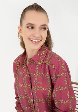 Kadın Manolya Uzun Kollu Gömlek - 50253845021