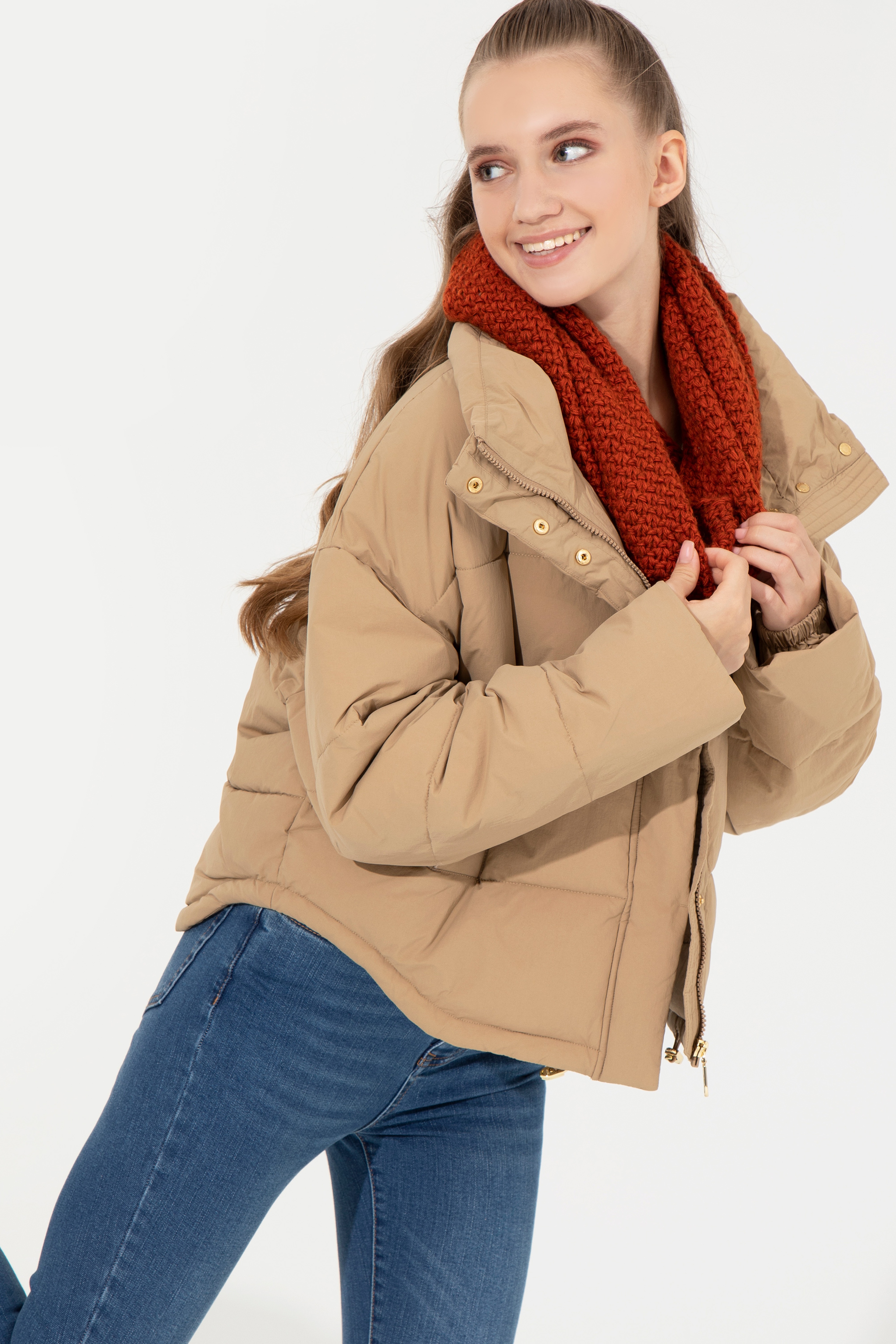 Kadın Camel Mont
