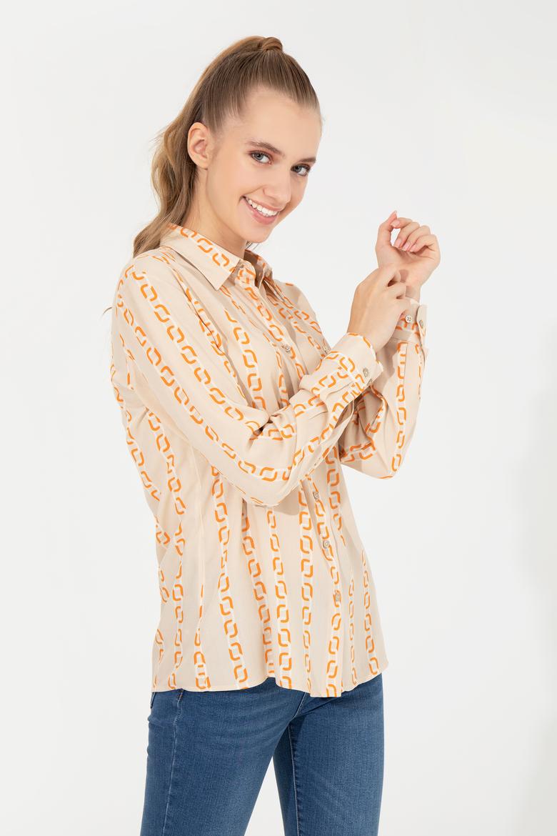 Kadın Taş Uzun Kollu Gömlek - 50257002011