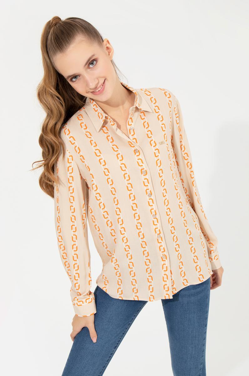 Kadın Taş Uzun Kollu Gömlek