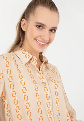 Kadın Taş Uzun Kollu Gömlek - 50257002011