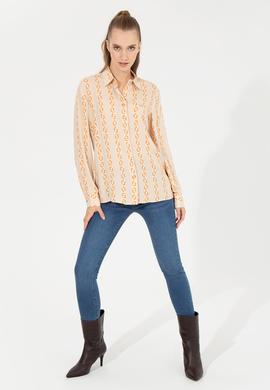 Kadın Taş Uzun Kollu Gömlek - 50257002011