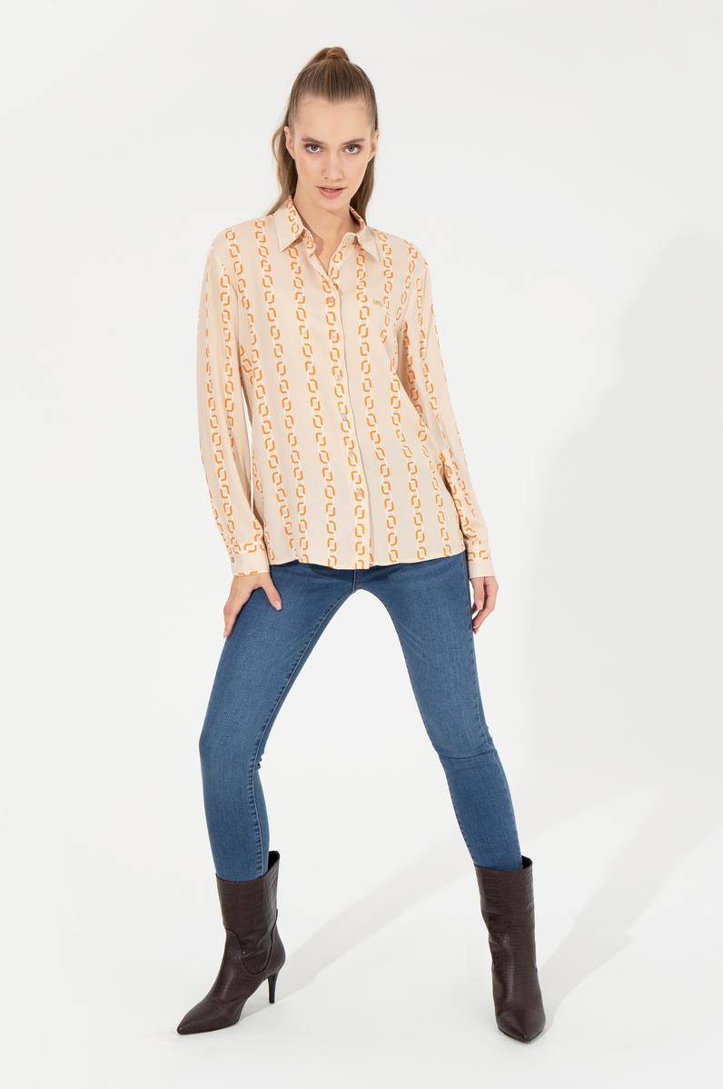 Kadın Taş Uzun Kollu Gömlek