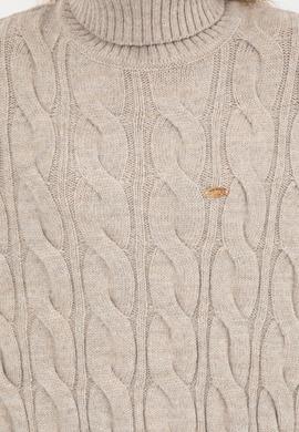 Kadın Taş Melanj Balıkçı Yaka Kazak - 50254500021