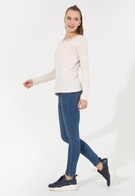 Kadın Mavi Skinny Fit Jean Pantolon - 50256756003