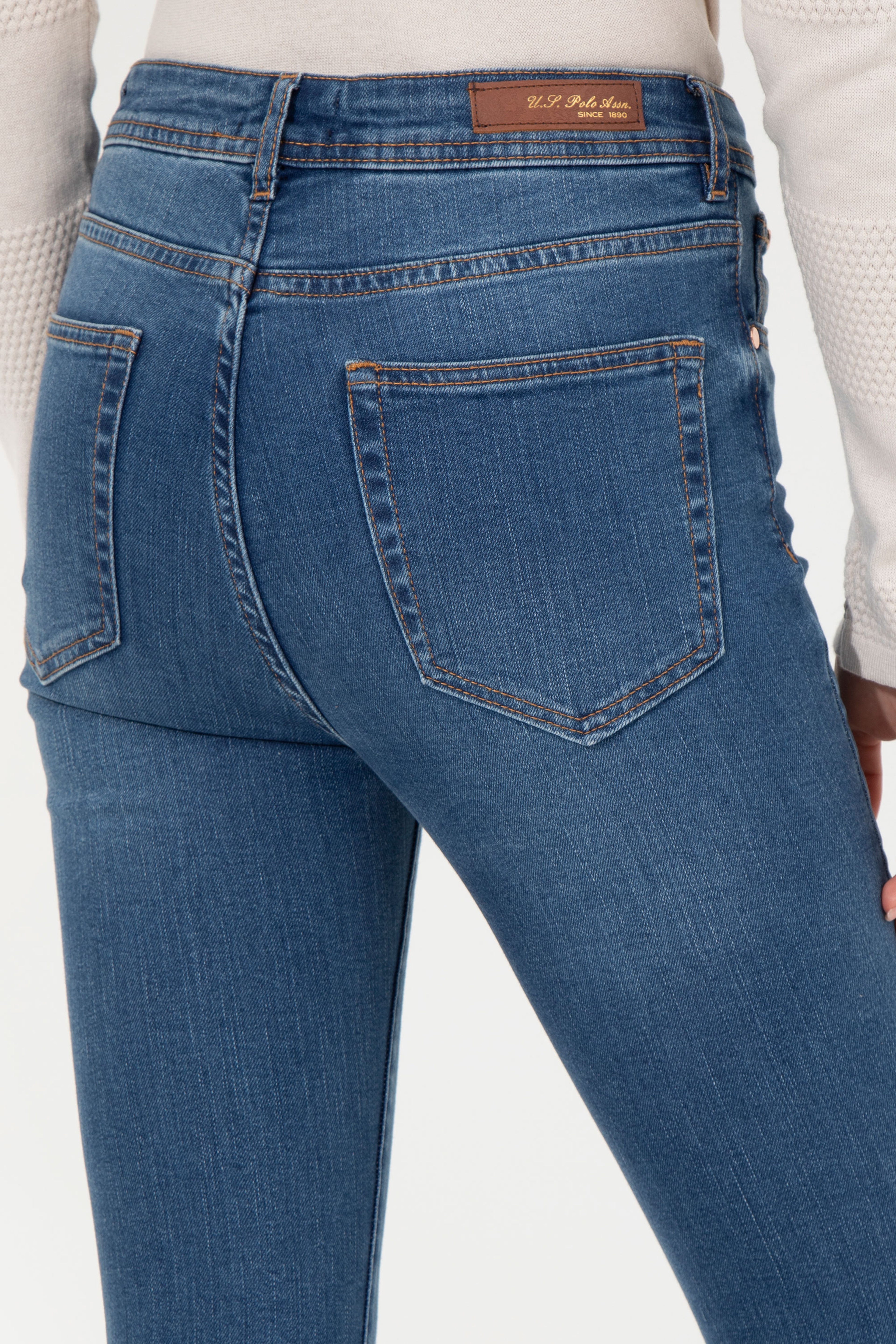 Kadın Mavi Skinny Fit Jean Pantolon