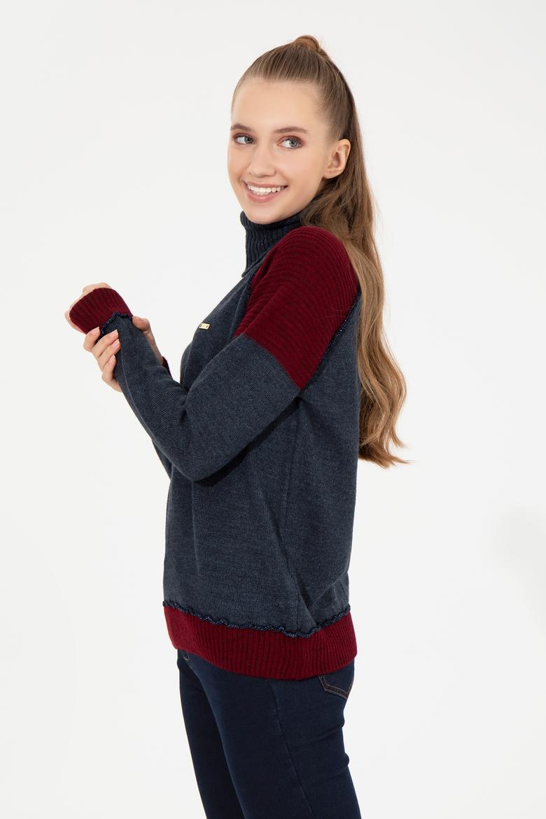 Kadın Lacivert Kazak - 50252221015