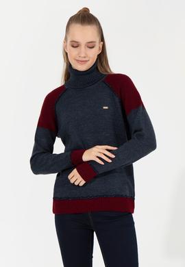 Kadın Lacivert Kazak - 50252221015