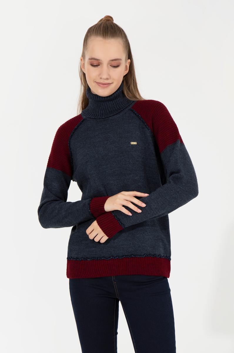 Kadın Lacivert Kazak