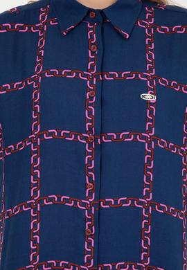 Kadın Vişne Uzun Kollu Gömlek - 50254396002