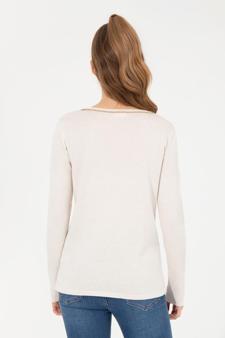 Kadın Krem Kazak - 50251895015